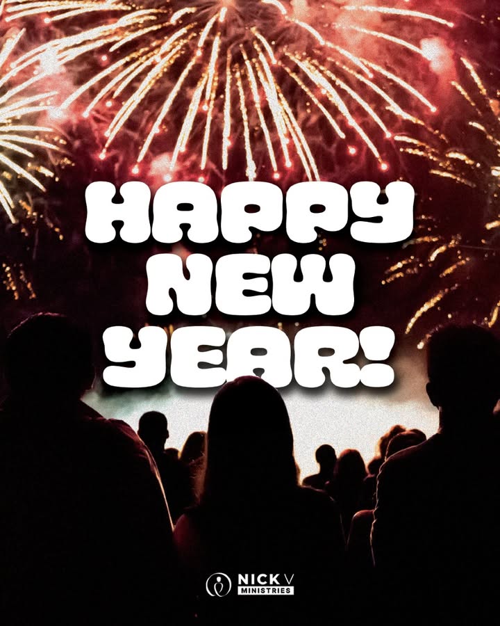 Happy new year from all of us at nickv ministries! 🎉 may your year ahead be overflowing with faith, love, and god’s abundant grace. Here’s to a blessed and joyful journey in the days to come! 🙏✨